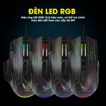 Chuột Gaming Zadez| GT-616M| Đen