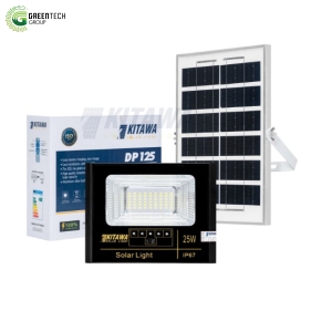 Đèn pha Năng Lượng Mặt Trời| DP125| 25W| vỏ nhựa