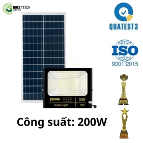 Đèn Pha Năng Lượng Mặt Trời| DP1200| 200W