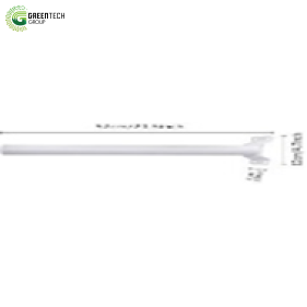 Cần đèn Năng Lượng Mặt Trời liền thể Dài| ( 45x14x7cm Lỗ phi: 47mm)