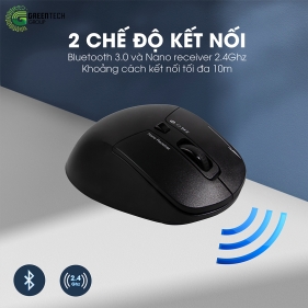 Chuột máy tính Zadez Bluetooth Dual Silent M-352 black