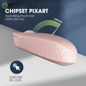 Chuột máy tính không dây Zadez M-331 Pink